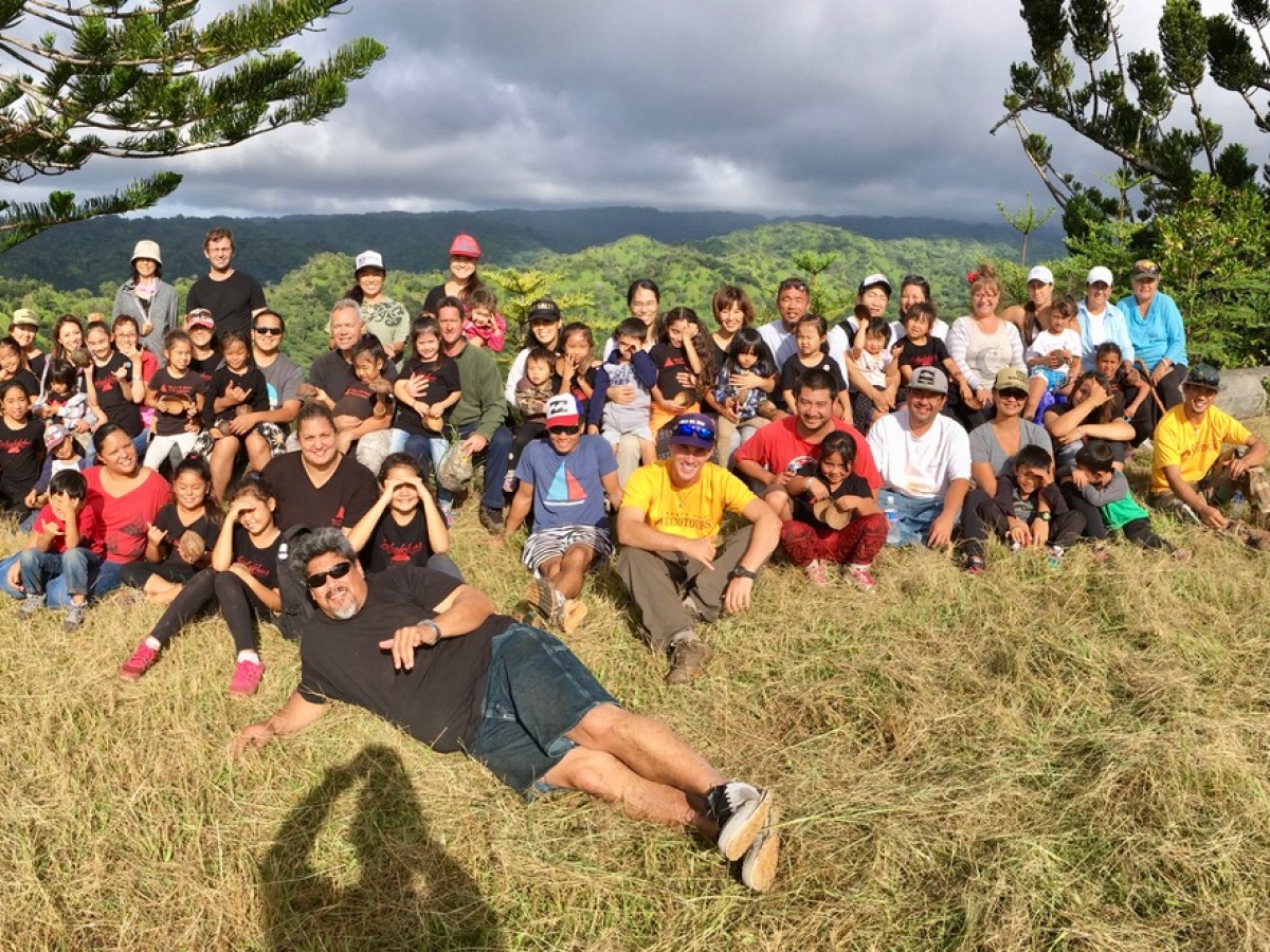 a group of people in a field