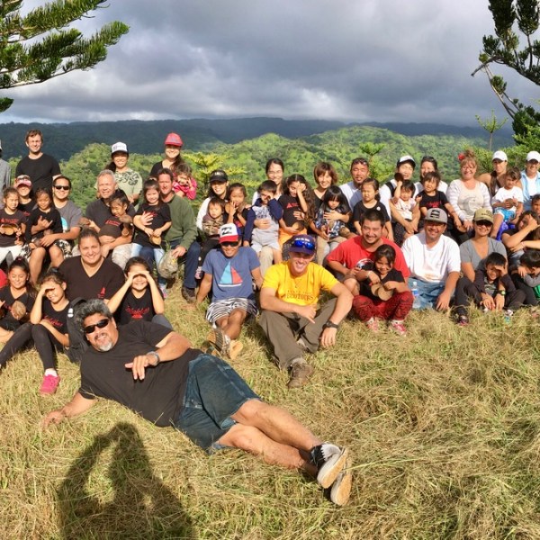a group of people in a field