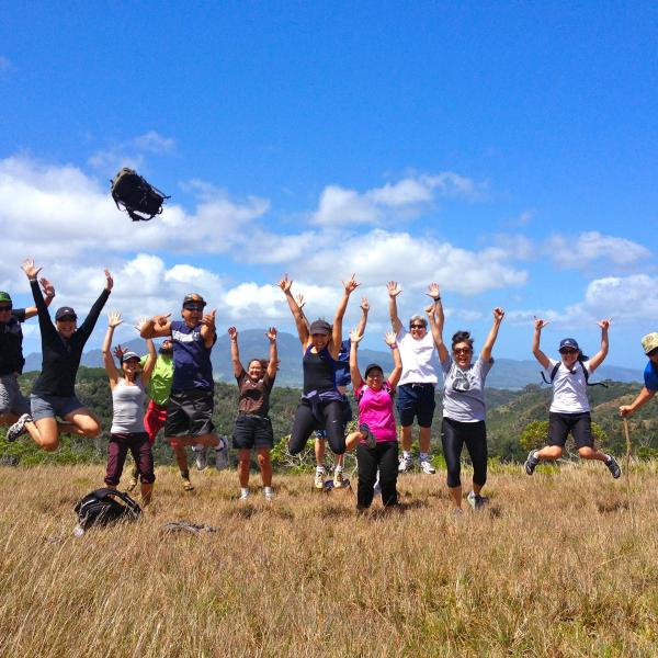 a group of people in a field